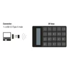 12113 - 2 in 1 USB Type-A numeric keypad with calculator function 2.4 GHz wireless