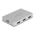 64279 - 7 Port USB Hub mit 4 x USB Type-C Buchse und 3 x USB Typ-A Buchse mit PD