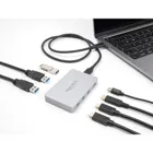 64279 - 7 Port USB Hub mit 4 x USB Type-C Buchse und 3 x USB Typ-A Buchse mit PD