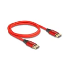 80631 - Delock DisplayPort Kabel 16K 60 Hz 1 m rot Metall