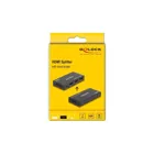 18651 - Delock HDMI Splitter 1 x HDMI in zu 2 x HDMI out 4K 60 Hz mit Downscaler