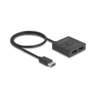 18906 - Delock DisplayPort Switch 2 to 1 bidirectional 8K