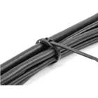 19503 - Cable ties with flat head L 370 x W 7.6 mm 100 pieces black