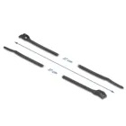 19503 - Cable ties with flat head L 370 x W 7.6 mm 100 pieces black