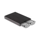 Delock External USB Type-C Dual Combo Enclosure for 2 x M.2 NVMe PCIe or SATA SS