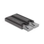 Delock Externes USB Type-C Dual Combo Gehäuse für 2 x M.2 NVMe PCIe oder SATA SS