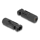 60670 - DL4 Solar connector for crimping cables, plug and socket, black