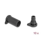 60671 - Delock DL4 dust cover for plug and socket, silicone, 2-piece, black 10 pcs.