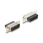 67082 - Delock D-Sub 15 Pin Stecker zu RJ12 Buchse Montagesatz schwarz