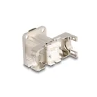 67064 - Delock D-type RJ45 panel jack with LSA connection Cat.6A STP metal