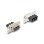 67077 - Delock D-Sub 9 pin female to RJ12 female mounting kit black