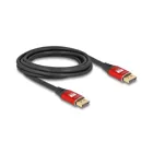 80606 - Delock DisplayPort cable 8K 60 Hz 3 m red metal