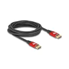 80607 - Delock DisplayPort cable 8K 60 Hz 5 m red metal