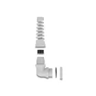 60584 - Cable gland with strain relief 90 angled PG11 grey