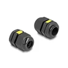 60615 - Delock cable gland M16 with ventilation IP68 dust and waterproof black