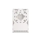 Delock Keystone empty housing surface-mounted 6 port for fibre optics and network white