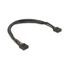 Delock cable USB 2.0 female connector 2.54 mm 10 pin to USB 2.0 female connector 2.54