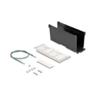 67039 - Delock Keystone holder 8 port tiltable for DIN rail or wall mounting