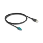 Delock cable HSD Z female to USB 2.0 type-A male 1 m