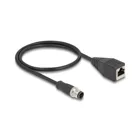 60622 - Delock M12 cable D-coded 4 pin male to RJ45 female PVC 0.5 m