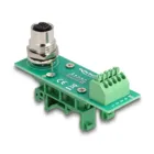 60658 - M12 transfer module adapter 4 pin A-coded socket to 5 pin terminal block f