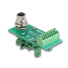 60659 - M12 transfer module adapter 8 pin A-coded socket to 9 pin terminal block f