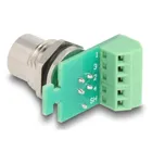 60664 - M12 Übergabemodul Adapter 8 Pin A-kodiert Stecker zu 9 Pin Terminalblock