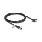 80457 - Delock M12 Kabel X-kodiert 8 Pin Buchse zu RJ45 Stecker mit Schrauben Cat.6A SFT