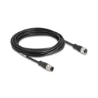 80846 - Delock M12 cable D-coded 4 pin male to female PVC 5 m