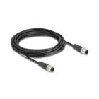 80808 - Delock M12 cable A-coded 8 pin male to male PVC 5 m