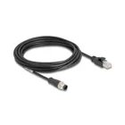 80811 - Delock M12 cable A-coded 8 pin male to RJ45 male PVC 5 m