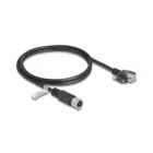 80443 - Delock M12 Kabel D-kodiert 4 Pin Buchse zu RJ45 Stecker mit Schrauben Cat.5e FTP