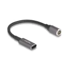 Delock Notebook Ladekabel USB Type-C Buchse zu magnetischem 8 Pin Konnektor 15 c