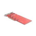 90617 - Delock PCI Express x16 Karte zu 4 x intern NVMe M.2 Key M 110 mm - Bifurcation