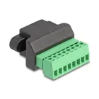 66589 - RJ45 socket to terminal block adapter for installation 8 pin 2-part