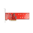 90616 - Delock PCI Express x8 Karte zu 2 x intern NVMe M.2 Key M 110 mm - Bifurcation -