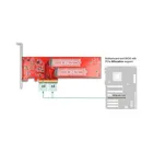 90616 - Delock PCI Express x8 Karte zu 2 x intern NVMe M.2 Key M 110 mm - Bifurcation -