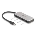 64261 - USB 10 Gbps USB Type-C Hub mit 4 x USB Type-C Buchse und PD 85 Watt