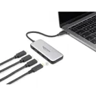 64261 - USB 10 Gbps USB Type-C Hub mit 4 x USB Type-C Buchse und PD 85 Watt