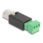 66607 - RJ45 plug to terminal block adapter 3 pin 2-piece