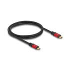 Delock USB 2.0 cable USB Type-C plug to plug PD 3.1 240 W E-Marker 1 m red