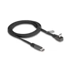 Delock USB 2.0 Flachbandkabel USB Type-C Stecker zu USB Type-C Stecker gewinkelt