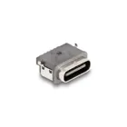 66945 - USB 5 Gbps USB Type-C Buchse 6 Pin SMD Steckverbinder mit zwei Metalllasc