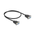 86822 - Delock serial cable RS-232 D-Sub9 female to female with narrow connector housing