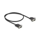 87835 - Delock serial cable RS-232 D-Sub9 female to D-Sub9 female power connector to pin