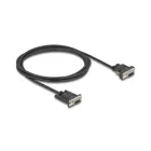 87838 - Delock serial cable RS-232 D-Sub9 female to D-Sub9 female power connector to pin