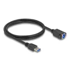 80485 - USB 5 Gbps Kabel USB Typ-A Stecker zu USB Typ-B Buchse zum Einbau 1 m sch