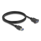 80486 - USB 5 Gbps Kabel USB Typ-A Stecker zu USB Typ-A Buchse zum Einbau 1 m sch