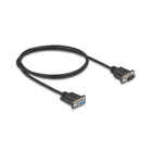 87833 - Delock serial cable RS-232 D-Sub9 male to female with narrow connector housing