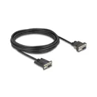 88219 - Delock serial cable RS-232 D-Sub9 female to D-Sub9 female power connector to pin